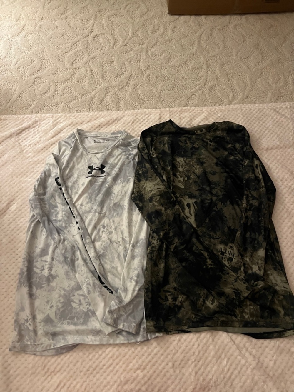 Under Armour White Camo Long Sleeve Performance Shirt